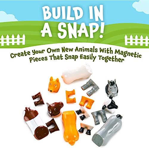 Mix or Match Farm Animals Toy Play Set, 16 Pieces Pricepulse