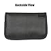 Naviurway Key Fob Signal Blocking Bag Auto RFID Blocking Holder Anti-Hacking Security Bag for Car Smart Keyless Entry Remote Fob Controller Black