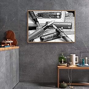 Floating Framed for Living Room Bedroom Black and...