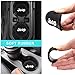 Lipctine Paw Logo 2 PCS 2.75 Inch Soft Rubber Pad Set Round Auto Cup Holder Insert Drink Coaster fit for Jeep Wrangler Liberty Grand Cherokee Renegade Compass Patriot SUV 2PCS