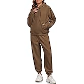 HOTIAN Womens Fleece 2 Piece Outfits Sweatsuit Pullover Sweatshirt Hoodie and Joggers Sweatpants Tracksuit Sets