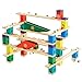 Hape Quadrilla Wooden Marble Run Construction - Autobahn - Quality Time Playing Together Wooden Safe Play - Smart Play for Smart Families
