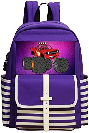 GGKKIS Blaze And The Monster Machines School Backpack Bookbag Daypack Shoulder Student Bag