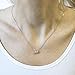 Solid Sterling Silver Rhodium Plated Bezel Set Cubic Zirconia Solitaire Pendant Necklace, 18 Inches