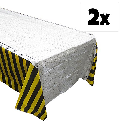 Blue Orchards Construction Tablecovers (2), Construction Party Decorations, Construction Birthday - Thumbnail 2