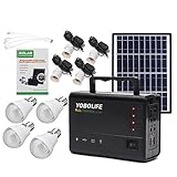 HITSAN LM-3606 110-220V 4USB Solar Panel Generator Solar Generator System With LED LampSolar Panels One Piece