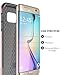 Galaxy S7 Edge Case, E LV Galaxy S7 Edge - Hybrid [Scratch/Dust Proof] Armor Defender Slim Shock-Absorption Bumper Case for Samsung Galaxy S7 Edge - [BLACK/ROSE GOLD]