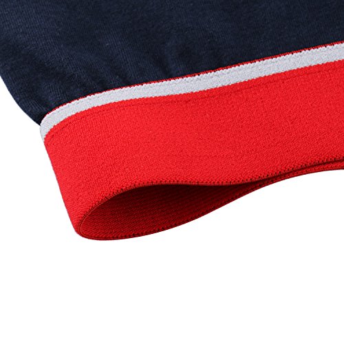 TONLEN Men's Mid-Weight Thermal Pants Cotton Long Johns Long Underwear Dark Blue L