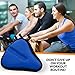 Bikeroo Comfort Bike Seat Cushion - Blue Wide Padded Gel Cover for Exercise, Mountain & Road Bikes, Universal Fit for Peloton & Stationary Bikes