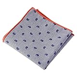 Mantieqingway Men's Cotton Printed Floral Pocket Square 034
