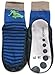 Marilyn Boys Non Skid Slipper Socks Leather Sole Moccasin (4T-5T) Scateboard