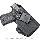 Tulster Glock 43 w/TLR-6 Holster IWB Profile Holster (Black - Right Hand)