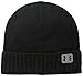Under Armour Men's Performance Wool Beanie, Black (001)/Tan Stone, One Size Fits All