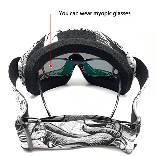 ZDATT Motocross Goggles, ATV Goggles Adult Dirt Bike MX Goggle Glasses