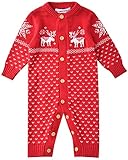 ZOEREA Unisex Newborn Baby Overall Long Sleeve Christmas Sweaters Coat Deer