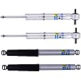TrendsAuto 5100 Ride Height Adjustable Series Set of Front & 5100 Series Rear Shocks fits 2019 2024 Silverado 1500 with 0-1" Lift | Digressive Valving, Self Adjustable | Includes TrendsAuto Decal