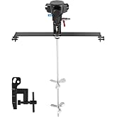 MXBAOHENG 50 Gallon Pneumatic Drum Mixer, Air Powered Paint Agitator 1/2 HP | Spark-Free Variable Speed Air Motor, Stainless Steel Shaft &amp; Blade, Clamp or Plate Mount for Paint, Ink