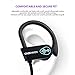 Bluetooth Headphones, Wireless Sports Earphones Headset W/Mic IPX7 Waterproof HD Stereo Sweatproof Earbuds for Gym Running Workout Noise Cancelling Headsets with SIRI for iPhone & Android