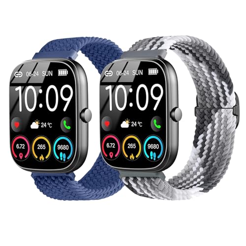 SUGARJAR Silicone Straps For Nerunsa P66D,22mm Soft Silicone Strap for Donerton T50S,T50H,Popglory P66,ENOMIR IDW19/LW51/LW11,TOOBUR IDW13/IDW16/IDW19/BW01,uaue T50S,Narcid P95/P66,TUYOMA LW36