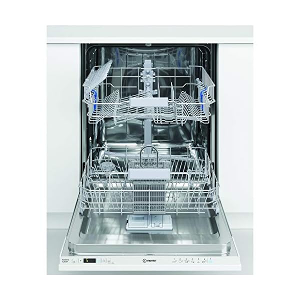 Indesit DFC 2C24 UK Freestanding Standard Dishwasher, 14 Place Settings, 6 Programs, White