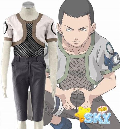 Amazon 超人気コスプレ服 Naruto ナルト 奈良シカマル なら シカマル 1代少年版衣装 洋服 コスプレ衣装 アニメ 変装 仮装 女装 学園祭 制服 100 実物撮影 男性xxs コスプレ 仮装 通販