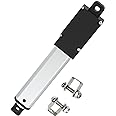 Stroke 50mm 20N 2 Inch Mini Linear Actuator 12V Force 4.5lbs Electric Linear Motion Actuators High Speed 1.2"/sec for Robotics,Home Automation with Mounting Brackets