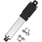 Stroke 100mm 40N 4 Inch Mini Linear Actuator 12V Force 9lbs Electric Linear Motion Actuators High Speed 0.6"/sec for Robotics,Home Automation with Mounting Brackets