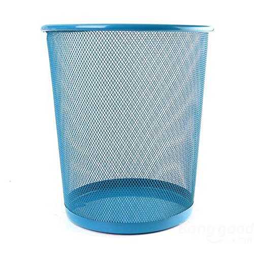 Pink Lizard New Colourful Metal Mesh Waste Bin Rubbish Paper Net Basket Home Office Durable - Thumbnail 2