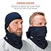 Ergodyne - 16851 N-Ferno 6823 Balaclava Ski Mask, Wind-Resistant Face Mask, Hinged Design to Wear as Neck Gaiter, Navy
