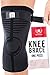 Mava Sports Knee Compression Sleeve Support for Men and Women - Perfect for Powerlifting, Weightlifting, Running, Gym Workout, Squats and Pain Relief (Black - 1 Piece, Medium)