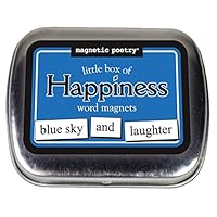 Magnetic Poetry - Little Box of Happiness Kit - Words for Refrigerator - Write Poems and Letters on The Fridge - Made in The USA