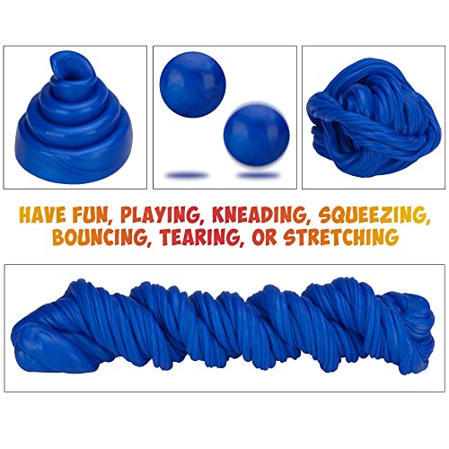 INNERACTIVE Play Putty Therapy Putty for Kids with Charms Deep Blue