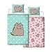 Pusheen Doughnut UK Single/US Twin Unfilled Duvet Cover and Pillowcase Set