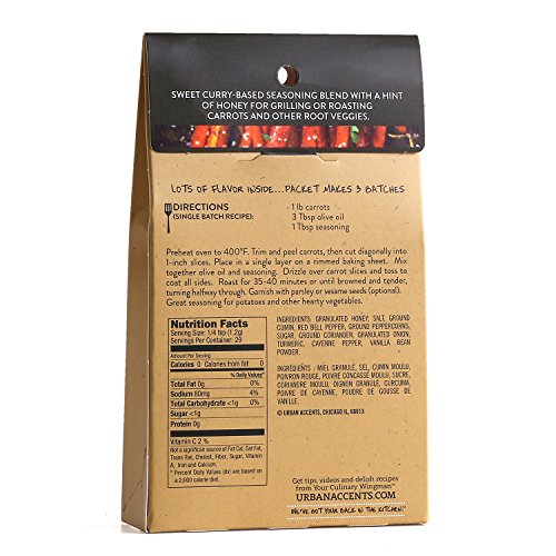 Asian Curry and Honey Veggie Roaster Seasoning Blend – Vegetable Spice Mix, Urban Accents 1.25 Ounce