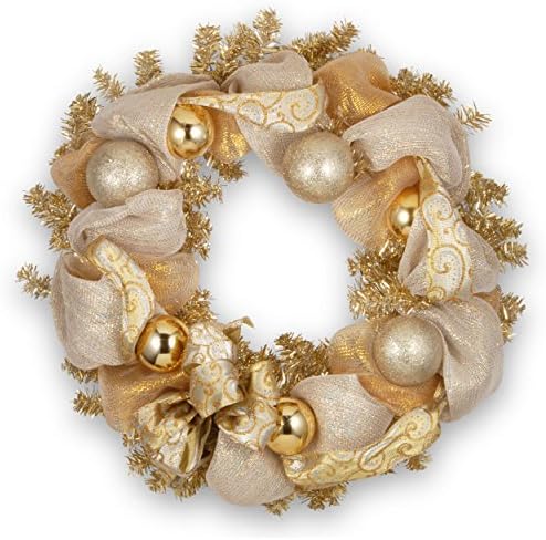 27" Holiday Season Decor Lace Christmas Wreath