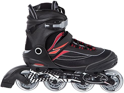 Ultega Men's U-Turn Size 12 Inline Skates, Black/Red