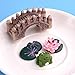 Zealor 150 Pieces Miniature Ornaments Kit for Fairy Garden Dollhouse Decoration