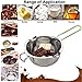 SKEMIX Stainless Steel Double Boiler Pot, 600ML Updated Melting Pot with Silicone Spatula for Melting Butter,Chocolate, Candy, Cheese and Caramel