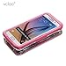 vcloo Galaxy S6 Edge Plus Waterproof Case, IP68 Galaxy S6 Edge Plus Waterproof Case, Dust Proof, Snow Proof, Shock Proof Case, Heavy Duty Protective Underwater Case for Galaxy S6 Edge Plus Pink