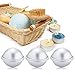 Caydo 3 Sets of Metal DIY Bath Bomb Mold 2.37 Inch for Crafting Your Own Fizzles