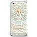 EVERMARKET(TM) iPhone 7 4.7'' Case, Mint Henna Mandala Totem Hard PC Back with Clear TPU Frame Bumper Case for Apple iPhone 7 (4.7 Inch)
