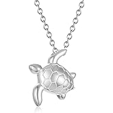 Sea Turtle Urn Necklace for Ashes Memorial Keepsake Urn Jewelry Ash Holder Cremation Urn Pendant Necklace for Women Men