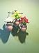 Decora 10Pcs/Bag PU Holland Mini Tulip Artificial Flower Real Touch for Wedding,Home,Party Decoration (Red)