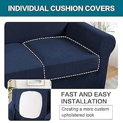 Turquoize 4 Piece Sofa Covers for 3 Cushion Couch