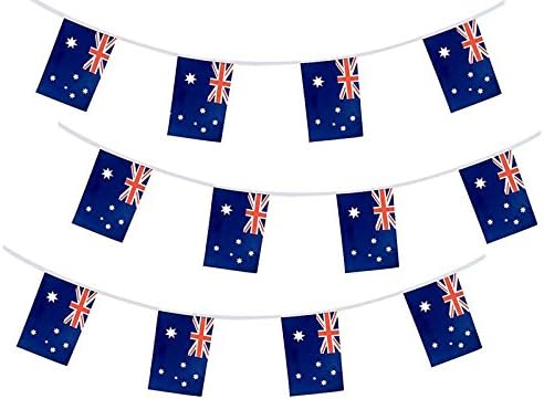 Australia Flag Australian String Flags Banner 33ft Aussie Decoration