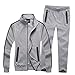Sun Lorence Men's Athletic Full-Zip Stripe Jogging Tracksuit Casual Sport Sweat Suit