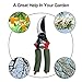 HONGJUN Professional Garden Pruning Shears Soft Foam Handle Razor Sharp Hand Pruners SK 5 Blades Clippers Safety Lock Snipping Off Branches (Foam Handle)thumb 4