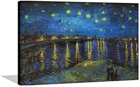 Diy Oil Painting Paint by number kit Wall Art -Van Gogh Starry sky 16x20inch