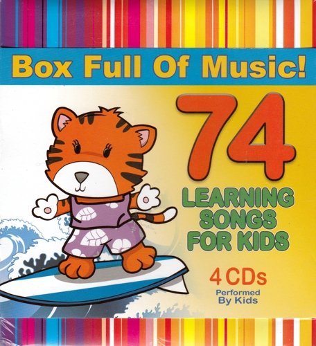 74 Learning Songs for Kids 4 CD Box Set (4 Music CD Set)