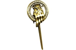 JotheR Game of Thrones Antique Hand of The King Brooch pin Gold Tone with Gift Box, Small